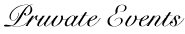 Private Events